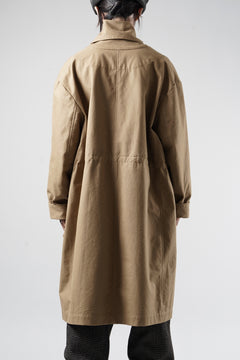 画像をギャラリービューアに読み込む, A TENTATIVE ATELIER exclusive Josef K. SHAWL COLLAR MILITARY COAT w FLEECE LINING (TAN)