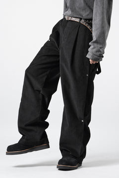 画像をギャラリービューアに読み込む, Professor.E CORDUROY CARPENTER PANTS (BLACK)