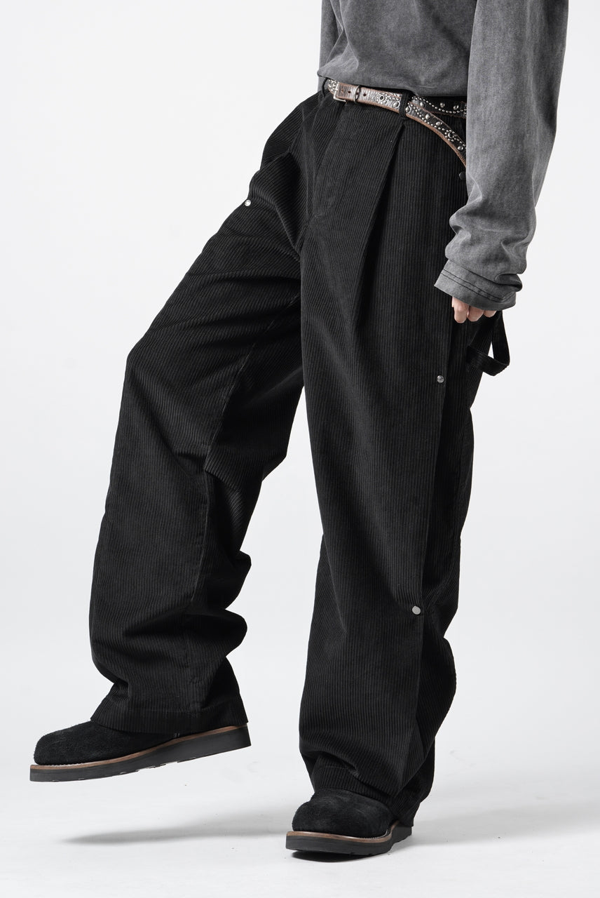 画像をギャラリービューアに読み込む, Professor.E CORDUROY CARPENTER PANTS (BLACK)