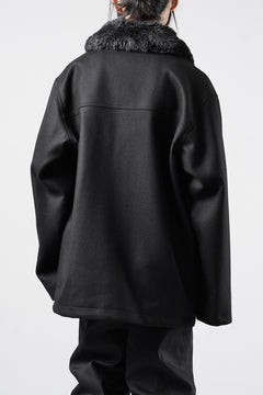 Load image into Gallery viewer, LITTLEBIG Wool Car Coat (BLACK)
