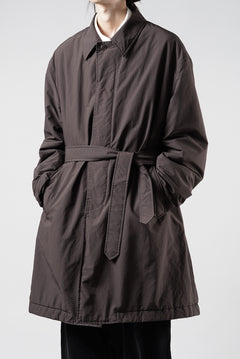 画像をギャラリービューアに読み込む, PORTER CLASSIC WEATHER SOUTIEN COLLAR COAT (BROWN)