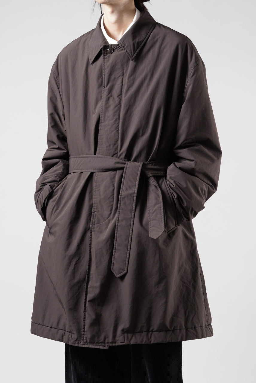 画像をギャラリービューアに読み込む, PORTER CLASSIC WEATHER SOUTIEN COLLAR COAT (BROWN)