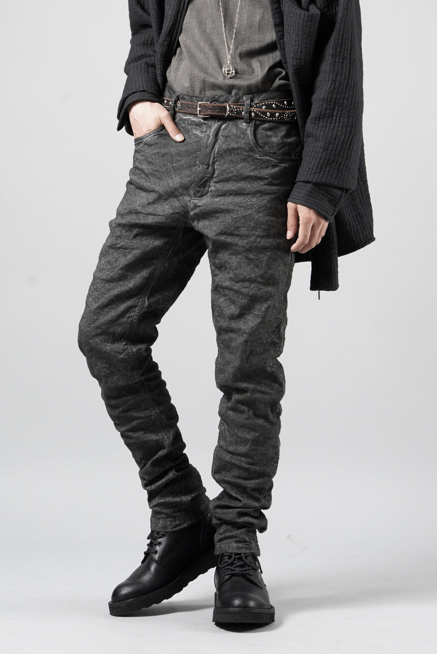 画像をギャラリービューアに読み込む, daub SLIM FIT JEANS / METALLIC STRETCH COTTON (COLD DYED GREY)