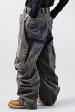画像をギャラリービューアに読み込む, A.F ARTEFACT CURVED WIDE CARGO PANTS / ENZYME WASHED DENIM (BEIGE)