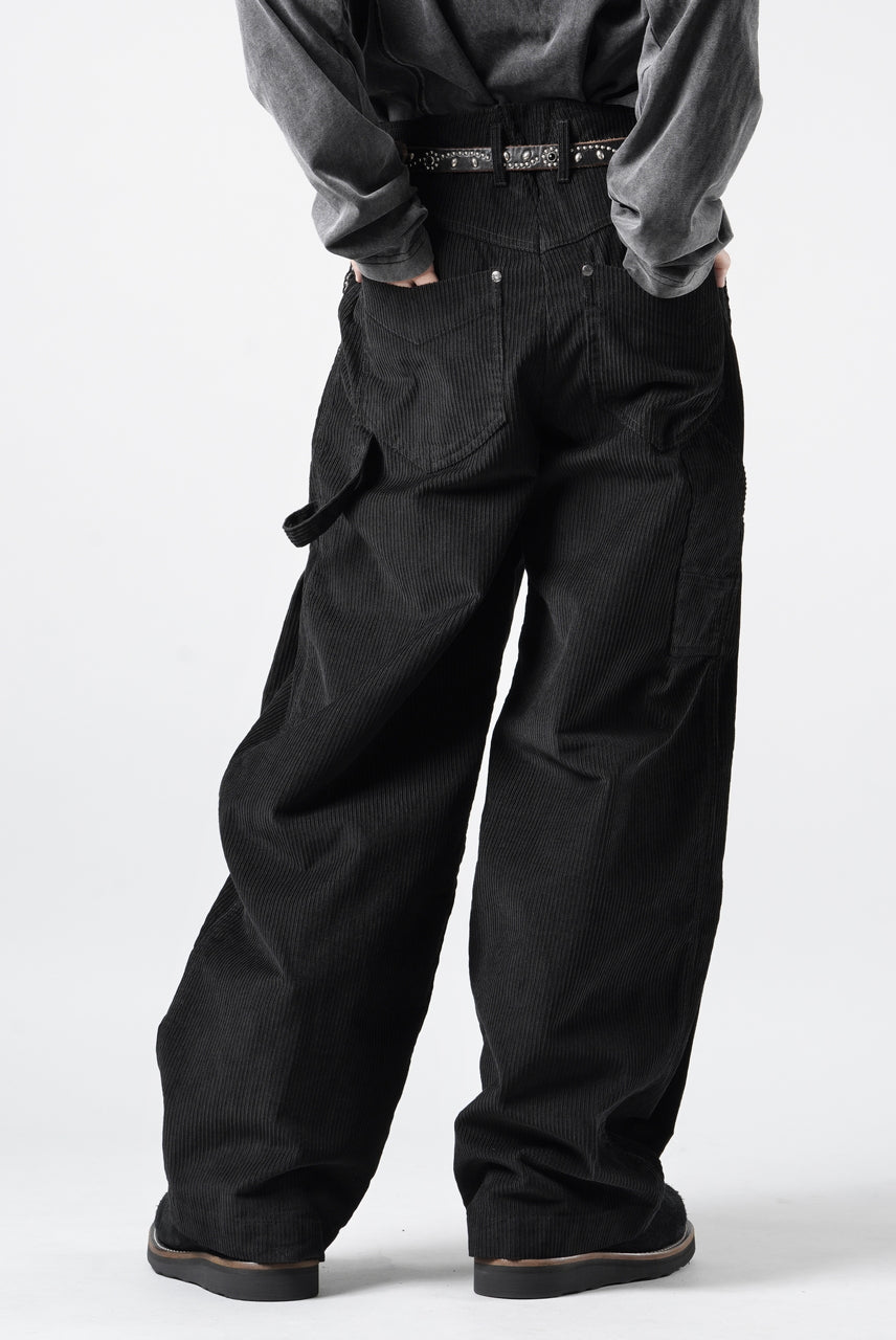 画像をギャラリービューアに読み込む, Professor.E CORDUROY CARPENTER PANTS (BLACK)