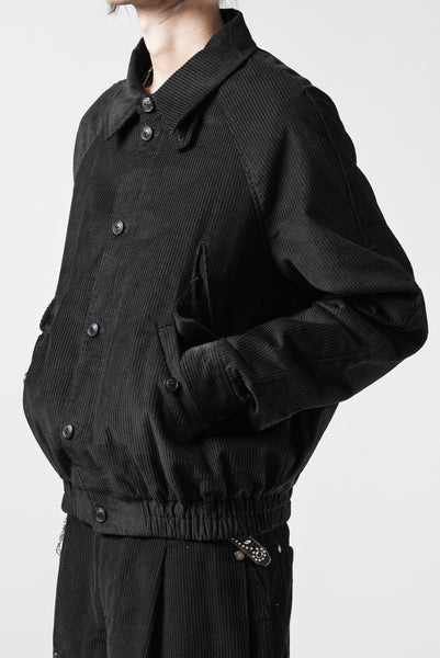 Professor.E CORDUROY HARRINGTON JACKET (BLACK)