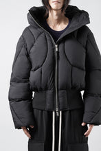 画像をギャラリービューアに読み込む, thom/krom HIGH NECK &amp; BIG HOODIE JACKET / WARM PUFFER (BLACK)
