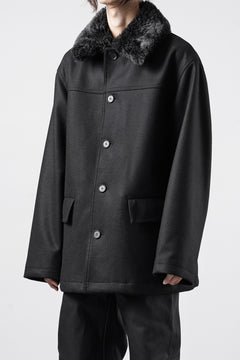 Load image into Gallery viewer, LITTLEBIG Wool Car Coat (BLACK)