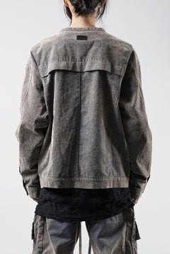 画像をギャラリービューアに読み込む, A.F ARTEFACT SHORT COLLAR BLOUSON / ENZYME WASHED DENIM (BEIGE)