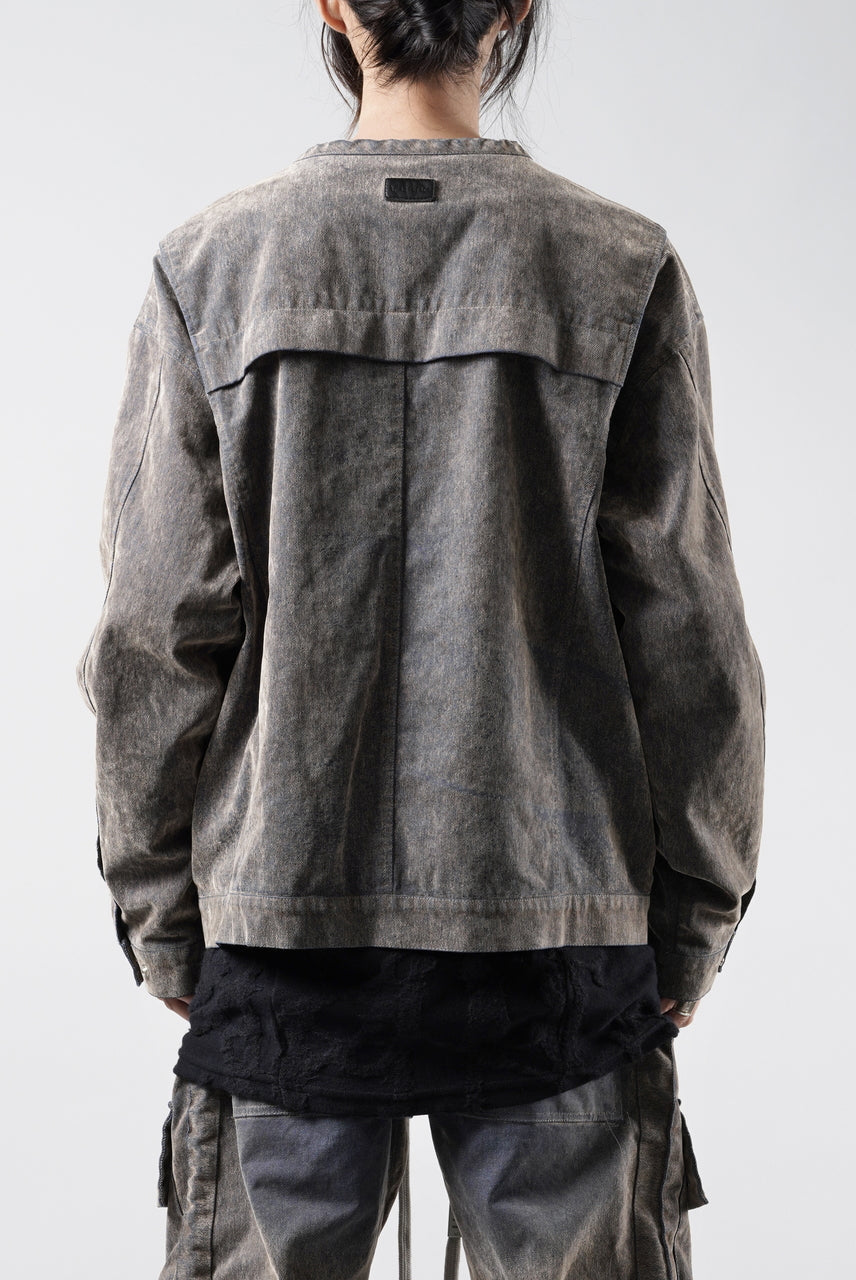 画像をギャラリービューアに読み込む, A.F ARTEFACT SHORT COLLAR BLOUSON / ENZYME WASHED DENIM (BEIGE)