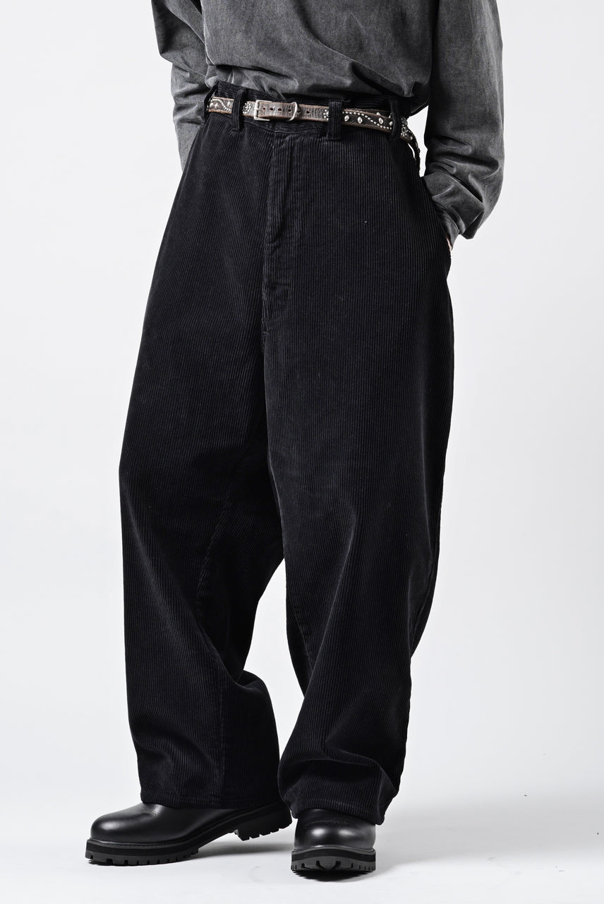 画像をギャラリービューアに読み込む, PORTER CLASSIC CORDUROY FATTY PANTS (BLACK)