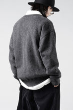 Load image into Gallery viewer, PORTER CLASSIC BABY ALPACA / CASHMERE DOUBLE FACE CREWNECK (CHARCOAL GREY)