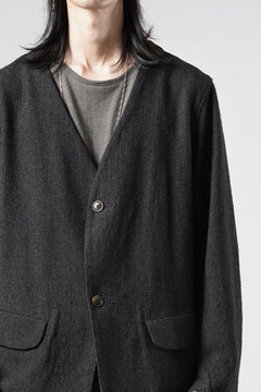 Load image into Gallery viewer, KLASICA "BELLE-SW" 2B V-CUT WORK JACKET / AMBIENCE ANTIQUE DRAPER (CACAO NIB)