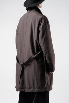 画像をギャラリービューアに読み込む, PORTER CLASSIC WEATHER SOUTIEN COLLAR COAT (BROWN)