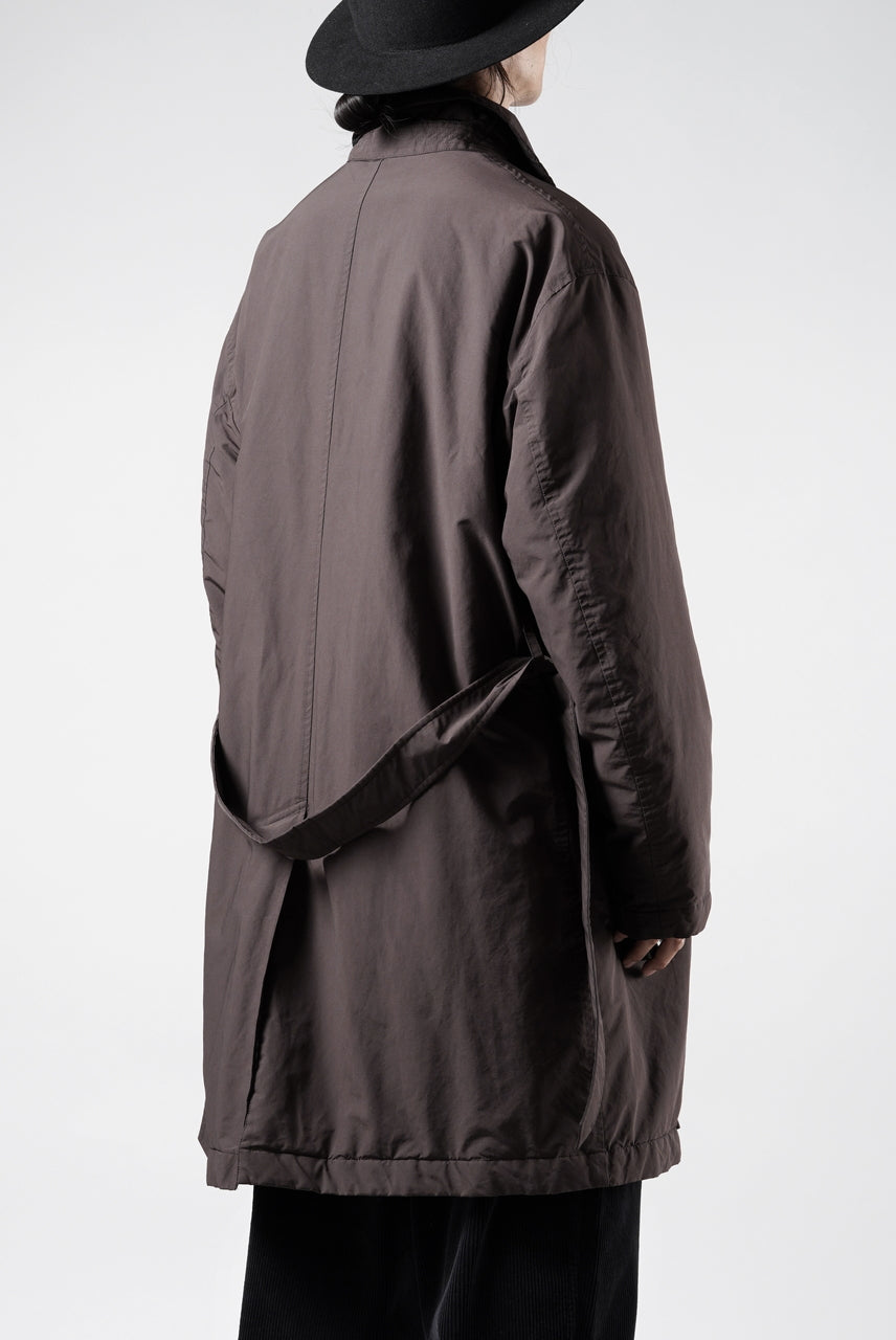 画像をギャラリービューアに読み込む, PORTER CLASSIC WEATHER SOUTIEN COLLAR COAT (BROWN)