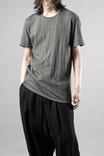 Load image into Gallery viewer, black crow x LOOM exclusive short sleeve tops / Non-Torque Cotton Yarn (M.CARBON - 中墨)