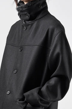 Load image into Gallery viewer, LITTLEBIG Wool Car Coat (BLACK)