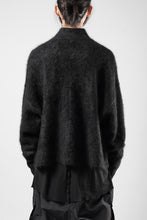 Load image into Gallery viewer, thom/krom KNIT OPEN JACKET / BRUSHED YAK WOOL (BLACK)