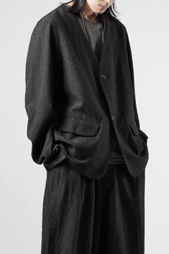 Load image into Gallery viewer, KLASICA "BELLE-SW" 2B V-CUT WORK JACKET / AMBIENCE ANTIQUE DRAPER (CACAO NIB)