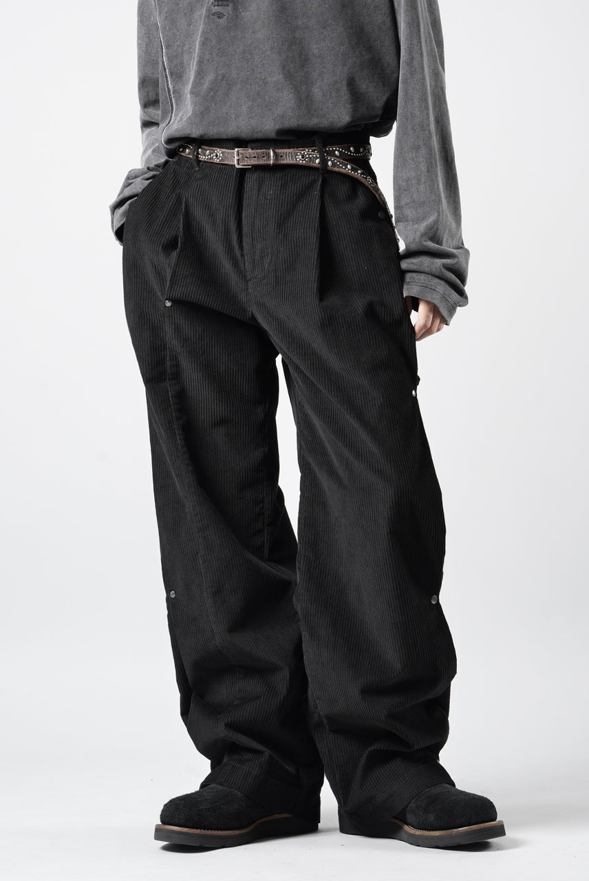 画像をギャラリービューアに読み込む, Professor.E CORDUROY CARPENTER PANTS (BLACK)