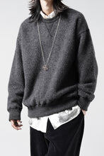 Load image into Gallery viewer, PORTER CLASSIC BABY ALPACA / CASHMERE DOUBLE FACE CREWNECK (CHARCOAL GREY)