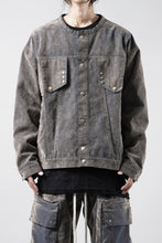 画像をギャラリービューアに読み込む, A.F ARTEFACT SHORT COLLAR BLOUSON / ENZYME WASHED DENIM (BEIGE)