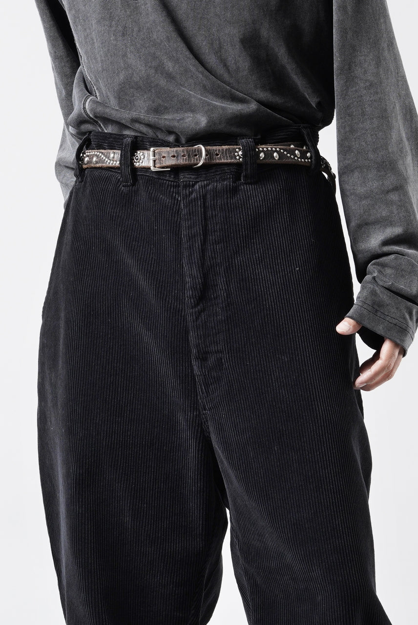 画像をギャラリービューアに読み込む, PORTER CLASSIC CORDUROY FATTY PANTS (BLACK)
