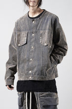 画像をギャラリービューアに読み込む, A.F ARTEFACT SHORT COLLAR BLOUSON / ENZYME WASHED DENIM (BEIGE)