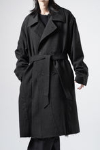 画像をギャラリービューアに読み込む, Professor.E TAILORED DB TRENCH COAT (BLACK)
