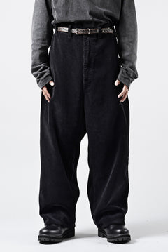 画像をギャラリービューアに読み込む, PORTER CLASSIC CORDUROY FATTY PANTS (BLACK)
