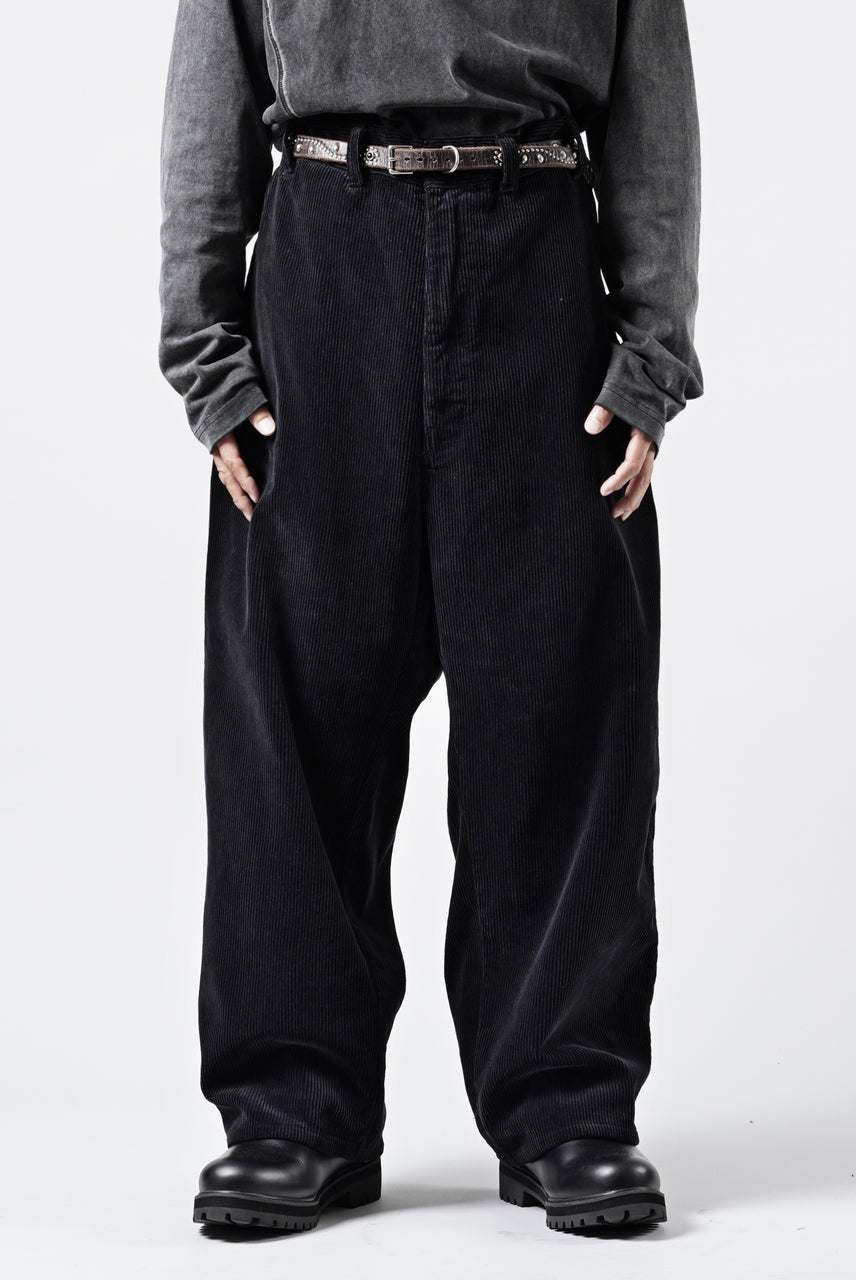 画像をギャラリービューアに読み込む, PORTER CLASSIC CORDUROY FATTY PANTS (BLACK)
