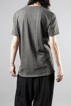 Load image into Gallery viewer, black crow x LOOM exclusive short sleeve tops / Non-Torque Cotton Yarn (M.CARBON - 中墨)