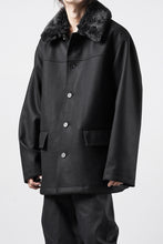 Load image into Gallery viewer, LITTLEBIG Wool Car Coat (BLACK)