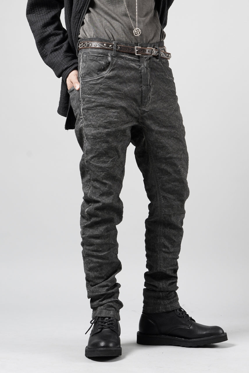 画像をギャラリービューアに読み込む, daub SLIM FIT JEANS / METALLIC STRETCH COTTON (COLD DYED GREY)