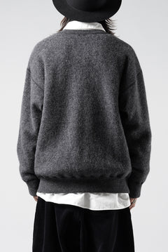 Load image into Gallery viewer, PORTER CLASSIC BABY ALPACA / CASHMERE DOUBLE FACE CREWNECK (CHARCOAL GREY)