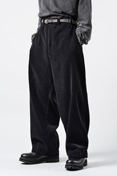 画像をギャラリービューアに読み込む, PORTER CLASSIC CORDUROY FATTY PANTS (BLACK)