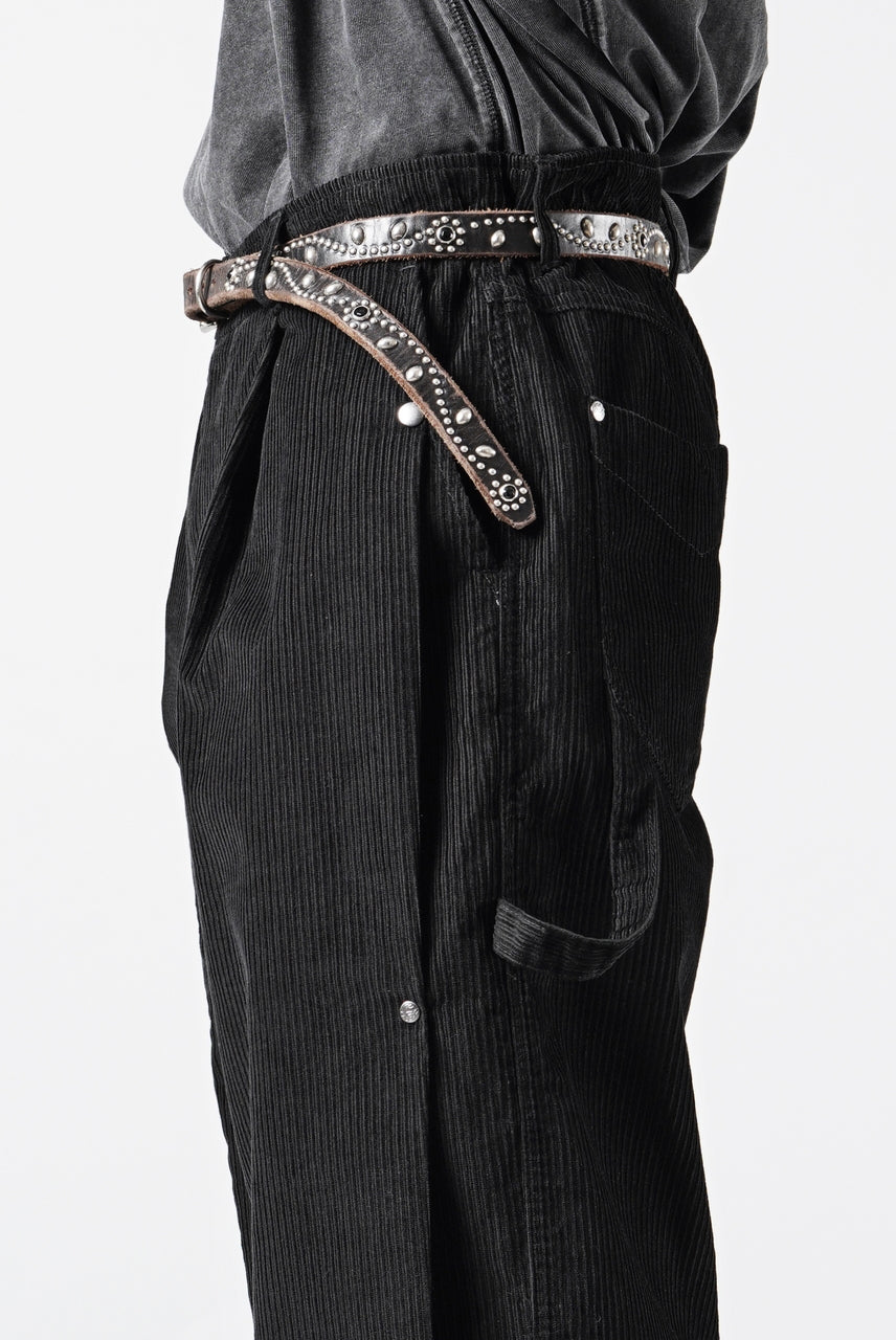 画像をギャラリービューアに読み込む, Professor.E CORDUROY CARPENTER PANTS (BLACK)