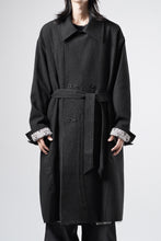 画像をギャラリービューアに読み込む, Professor.E TAILORED DB TRENCH COAT (BLACK)