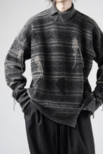 画像をギャラリービューアに読み込む, ISABEL BENENATO High-Neck Jacquard Sweater in Yak  (GRAPHITE)