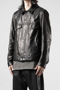 画像をギャラリービューアに読み込む, A LEATHER 3rd Jacket / SMOOTH COWHIDE (BLACK)