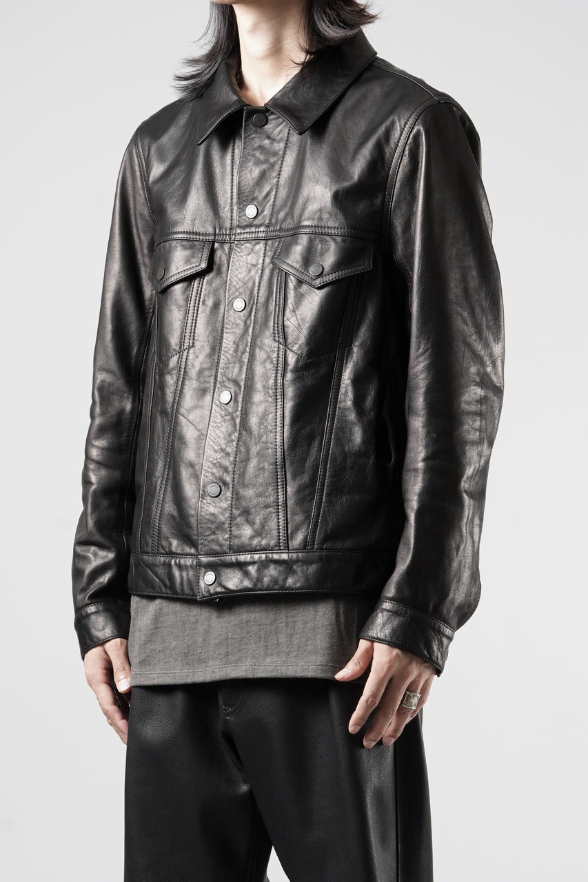 画像をギャラリービューアに読み込む, A LEATHER 3rd Jacket / SMOOTH COWHIDE (BLACK)