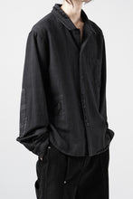 Load image into Gallery viewer, Professor.E REPAIRED FLANNEL SHIRT (BLACK)