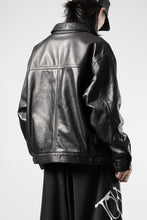 画像をギャラリービューアに読み込む, A LEATHER Trucker Jacket / LUXE COWHIDE (BLACK)