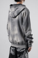 画像をギャラリービューアに読み込む, thom/krom RAGLAN SLEEVE ZIP UP HOODIE / SOFT COTTON SWEAT (GREY STONE WASH SPRAY)