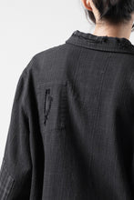 Load image into Gallery viewer, Professor.E REPAIRED FLANNEL SHIRT (BLACK)
