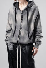 画像をギャラリービューアに読み込む, thom/krom RAGLAN SLEEVE ZIP UP HOODIE / SOFT COTTON SWEAT (GREY STONE WASH SPRAY)