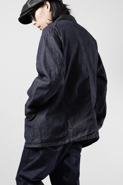 Load image into Gallery viewer, FULLCOUNT x GDC GFC2001 Leather Collar Denim Chore Jacket (INDIGO)
