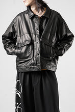 画像をギャラリービューアに読み込む, A LEATHER Trucker Jacket / LUXE COWHIDE (BLACK)
