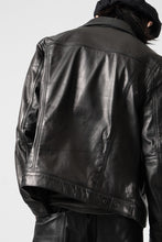 画像をギャラリービューアに読み込む, A LEATHER 3rd Jacket / SMOOTH COWHIDE (BLACK)