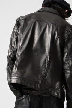 画像をギャラリービューアに読み込む, A LEATHER 3rd Jacket / SMOOTH COWHIDE (BLACK)